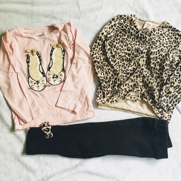 Gymboree Other - Gymboree Leopard Print Matching Set